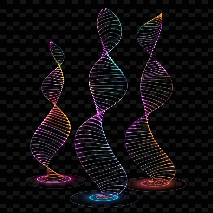 PSD un gráfico de una espiral de adn con una línea de adn