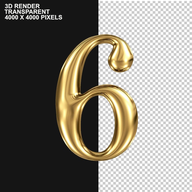 Gráfico Figura tridimensional de oro Número Número rojo Número dos con luces 8 Gráficos por computadora en 3D