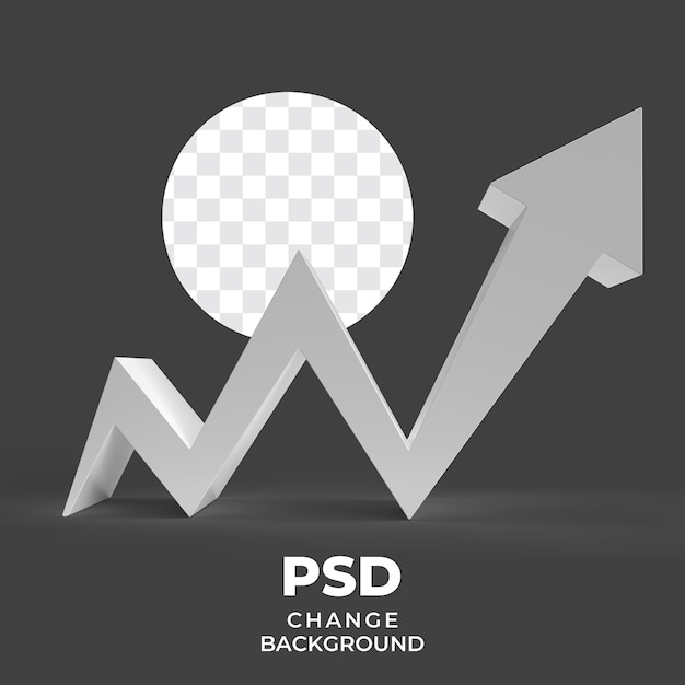 Gráfico de flecha de crecimiento