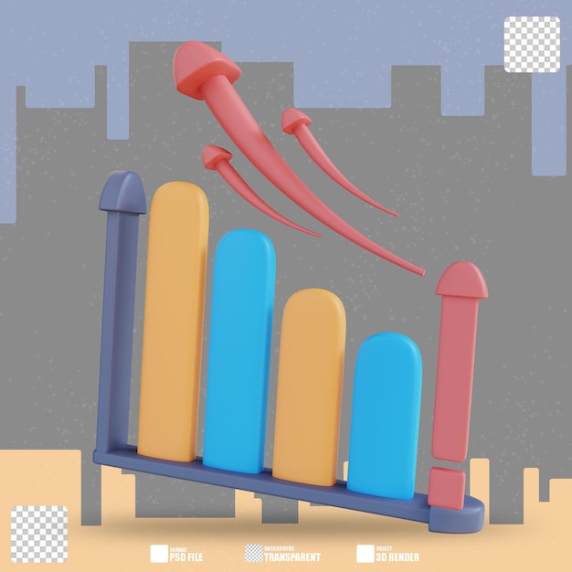 PSD gráfico de ilustración 3d 3