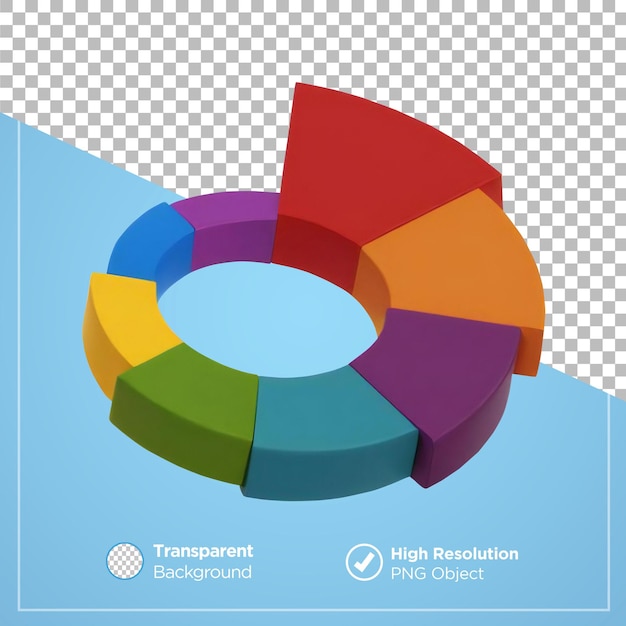 Gráfico infográfico Ilustração 3D
