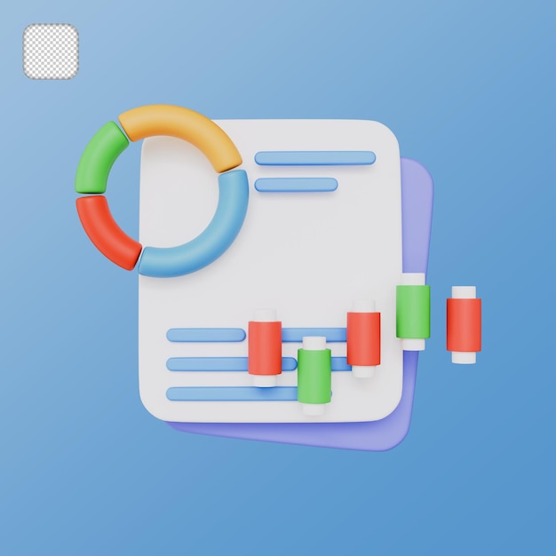 Gráfico de inversión de análisis Icono de gráfico estadístico para el informe de diagrama de inversión
