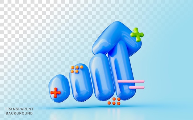 gráfico de negocios signo de flecha hacia arriba sobre fondo azul diagrama de aumento de crecimiento de ganancias de marketing 3d render