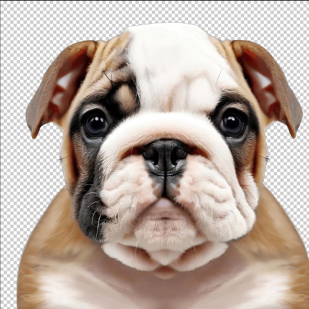 PSD gráfico de silueta de cara de perro