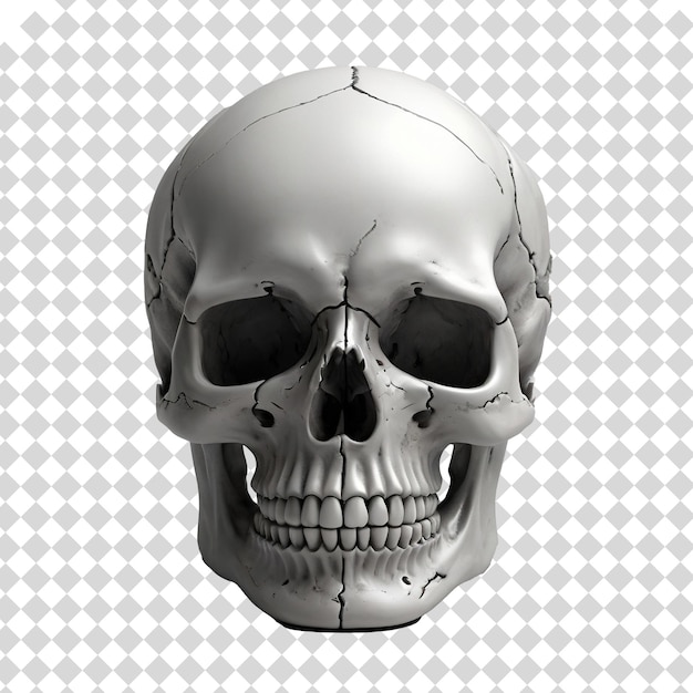 PSD gráficos estilosos de crânio modelo de crâneo ilustração de crânios psd isolado em fundo transparente