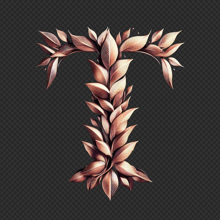 PSD gráficos de script de hoja de oro rosa png