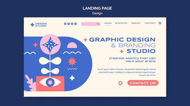 PSD grafikdesign-landingpage