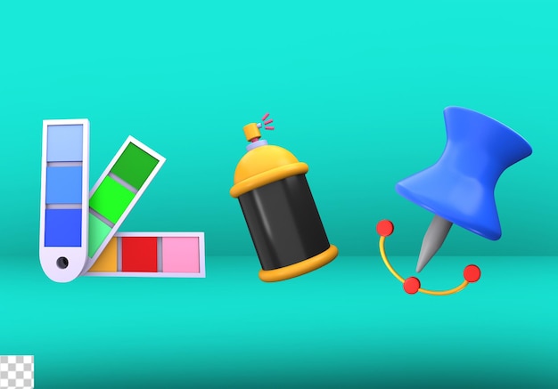 Grafikdesign-Toolset 3D-Icon-Pack