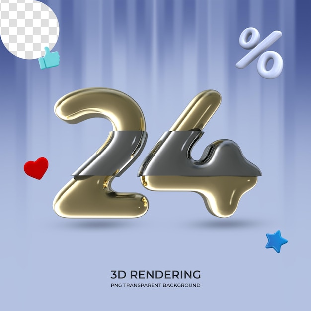 Grafikelement Nummer 24 3D-Rendering