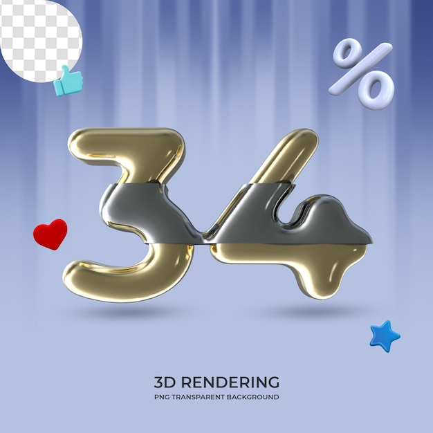 Grafikelement Nummer 34 3D-Rendering