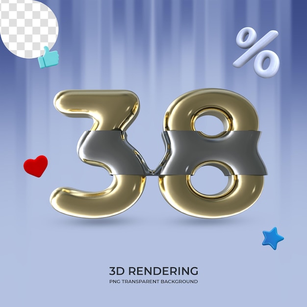 Grafikelement Nummer 38 3D-Rendering