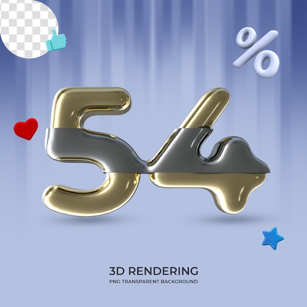 Grafikelement Nummer 54 3D-Rendering