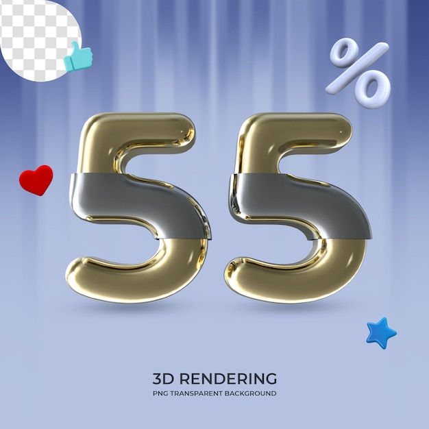 Grafikelement Nummer 55 3D-Rendering