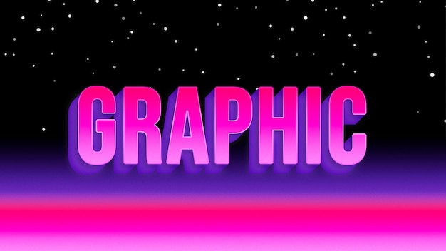Grafische 80er-Jahre-Retro-Text-Effekt