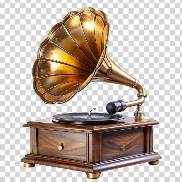 PSD gramophone isolé sur un fond transparent