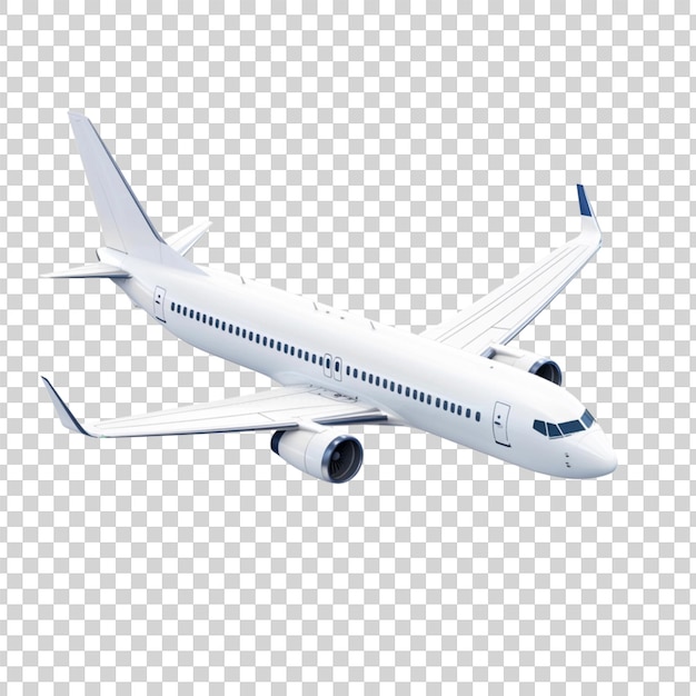 Un gran avión comercial de pasajeros con un fuselaje blanco y acentos rojos volando en el cielo en un