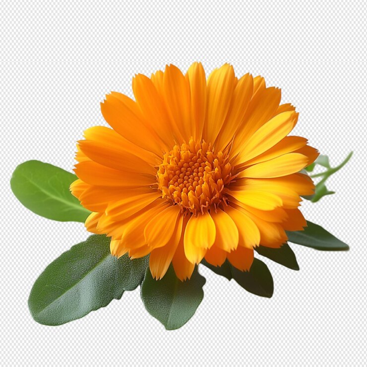 Una gran flor amarilla sobre un fondo blanco
