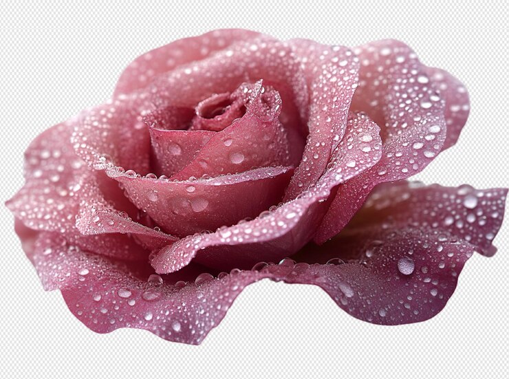 Una gran flor rosa sobre un fondo blanco