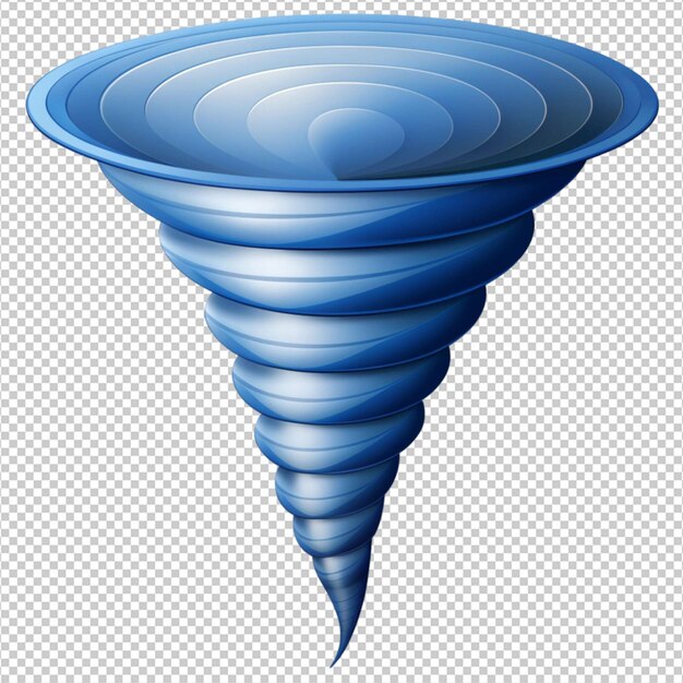 gran gráfico de tornado en fondo blanco
