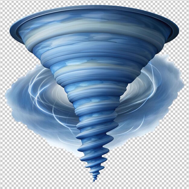 gran gráfico de tornado en fondo blanco