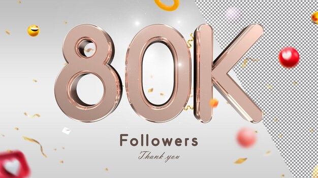 Un gran número de personas con el número 80k