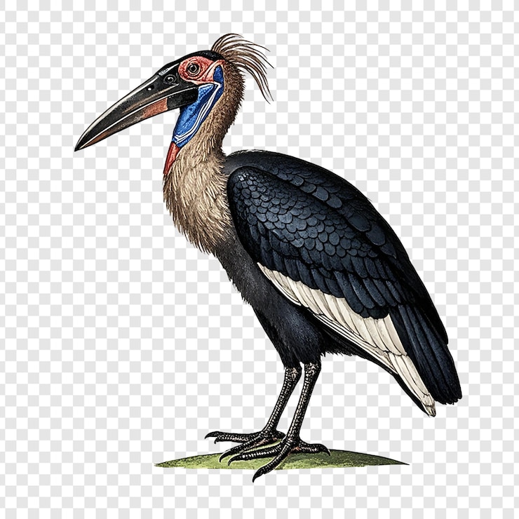 PSD un gran pájaro de aspecto prehistórico con un pico en forma de zapato originario de los pantanos africanos