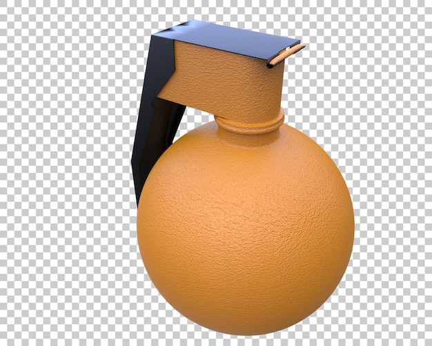 Granada aislada en el fondo Ilustración de renderización en 3D