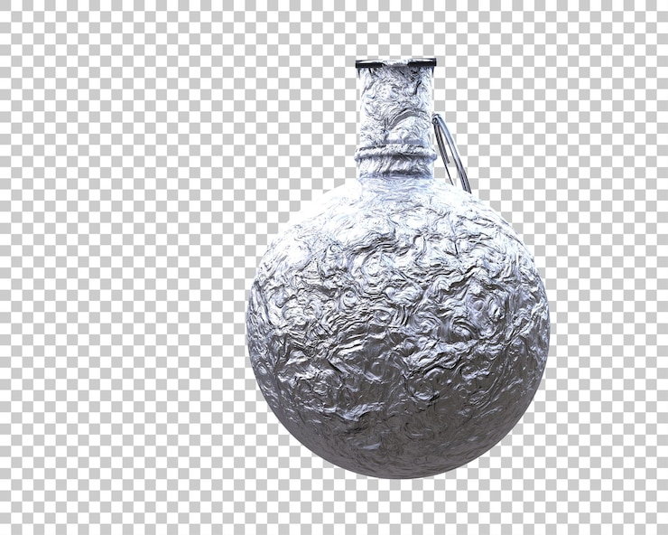 PSD granada aislada en el fondo ilustración de renderización en 3d