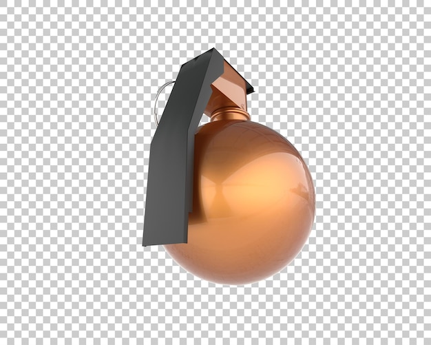 PSD granada aislada en el fondo ilustración de renderización en 3d