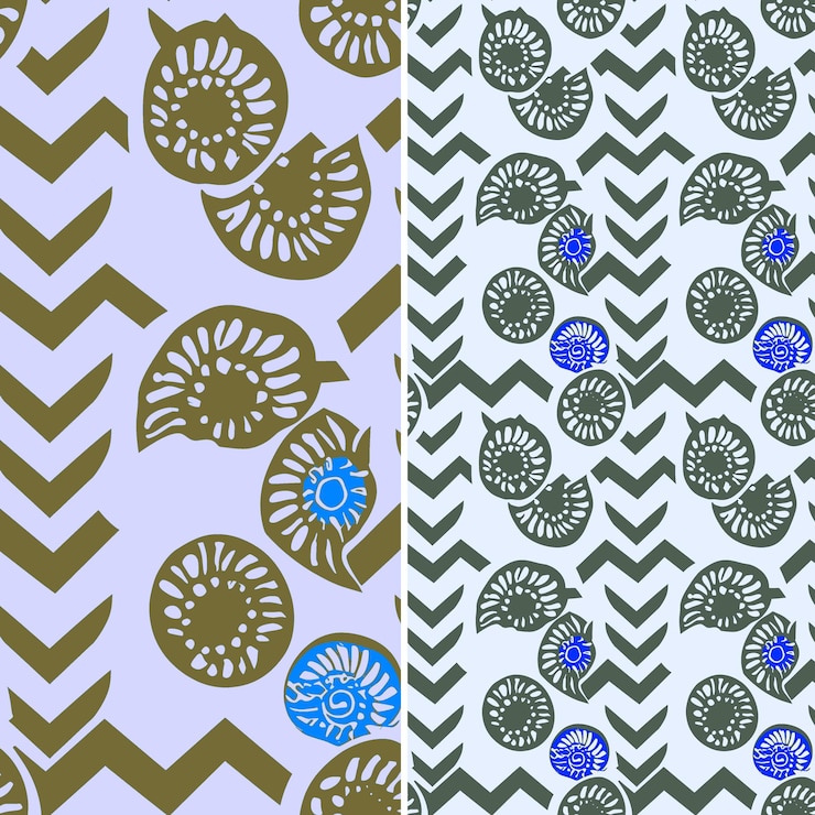 PSD granadilla con piel púrpura y diseño dulce con chevron pa vector único de patrones de frutas tropicales
