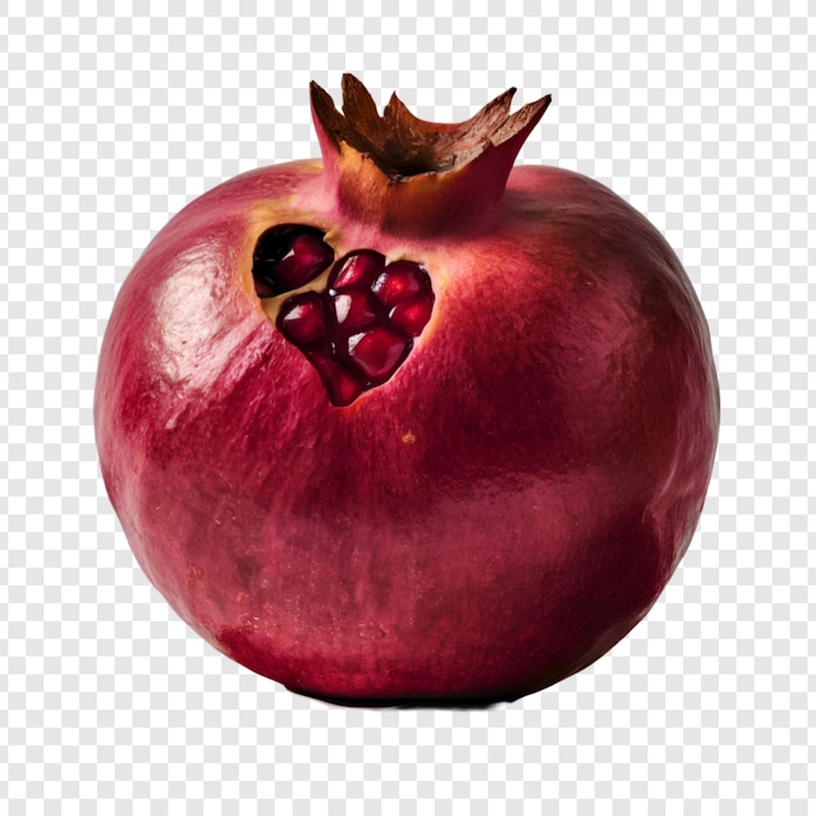 PSD granatapfel auf durchsichtigem hintergrund
