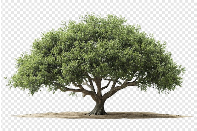 PSD grand arbre isolé sur fond png ou blanc