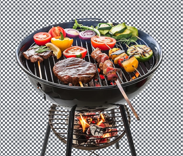 Un grand barbecue dans l'arrière-cour isolé sur un fond transparent