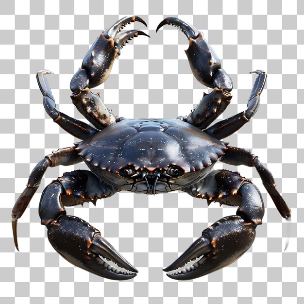 Un Grand Crabe Bleu Sur Un Fond Blanc