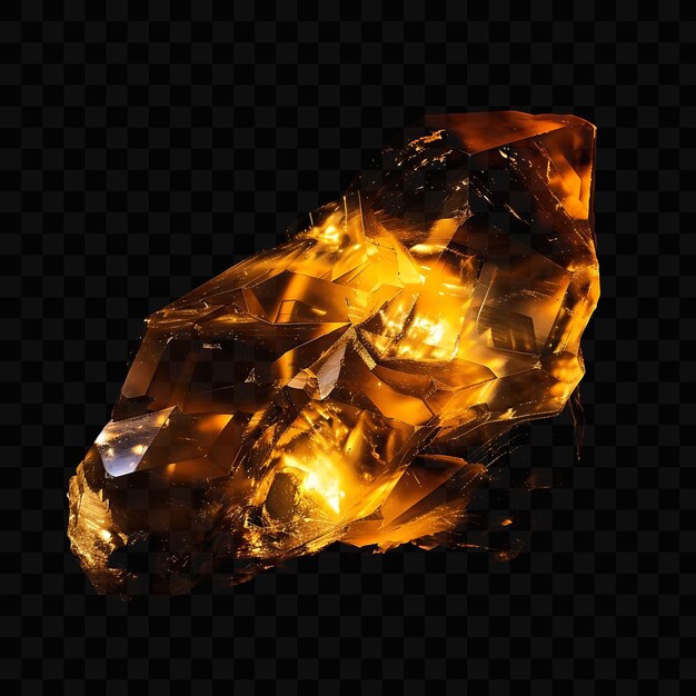 PSD un grand diamant est éclairé sur un fond noir