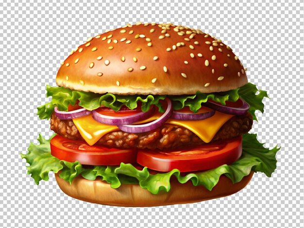 PSD un grand hamburger