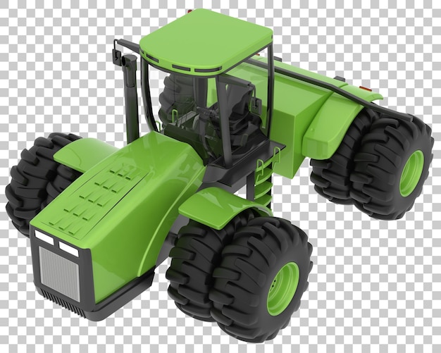 Grand Tracteur Sur Fond Transparent Illustration De Rendu 3d