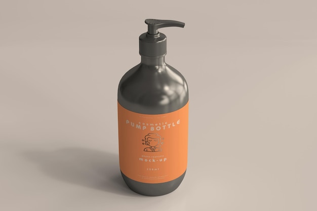 Grande bottiglia della pompa Mockup