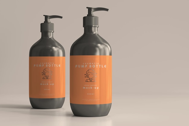 Grande bottiglia della pompa Mockup