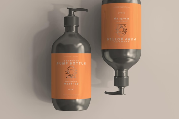 Grande bottiglia della pompa Mockup