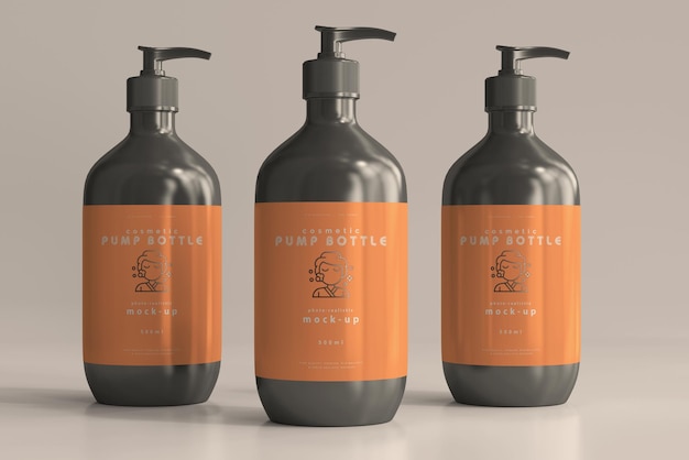 Grande bottiglia della pompa Mockup