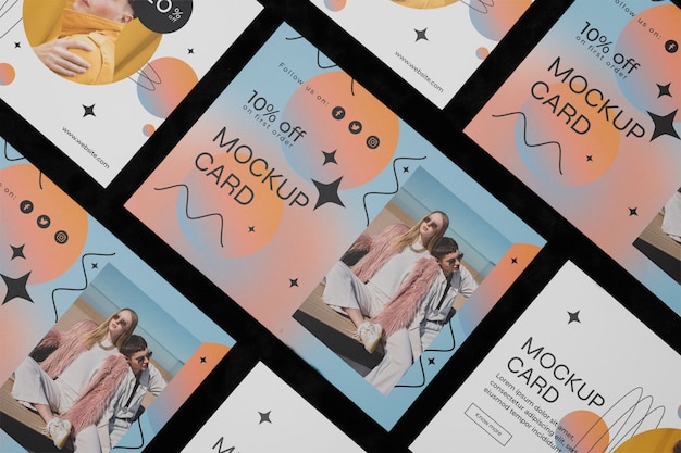 Grande design mock-up di carta di carta