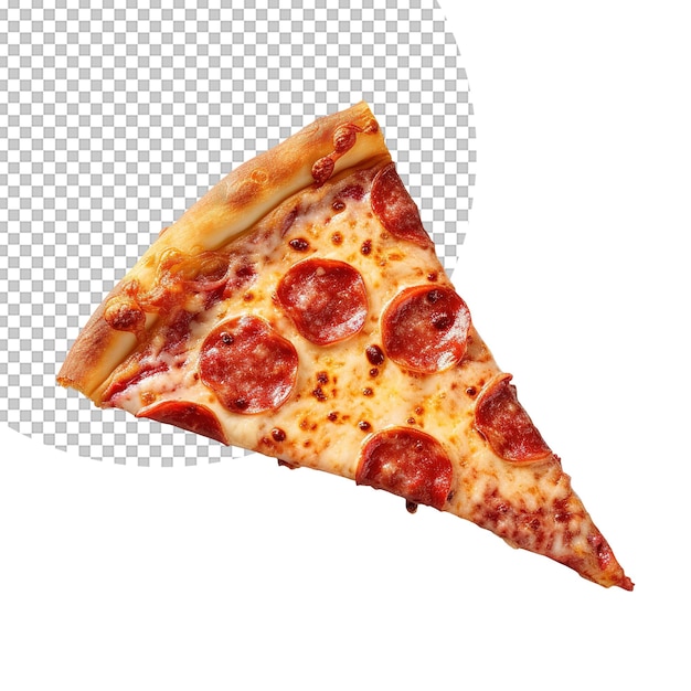 PSD grande fatia de pizza em fundo transparente