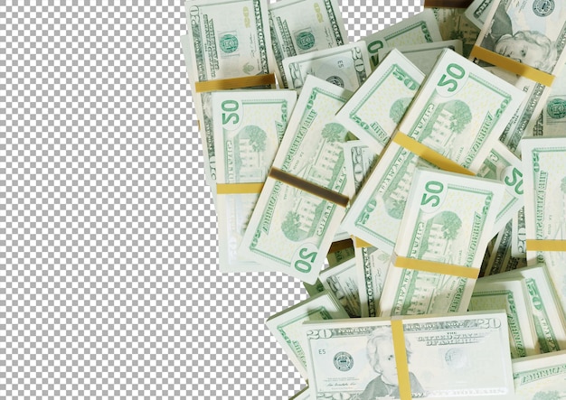 Grande mucchio di 20 banconote da un dollaro degli Stati Uniti risoluzione di grandi dimensioni per lo sfondo delle notizie di finanza aziendale