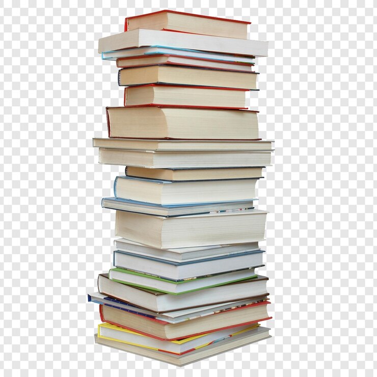 PSD une grande pile de livres variés
