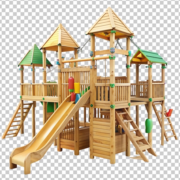 grande playground de madeira png