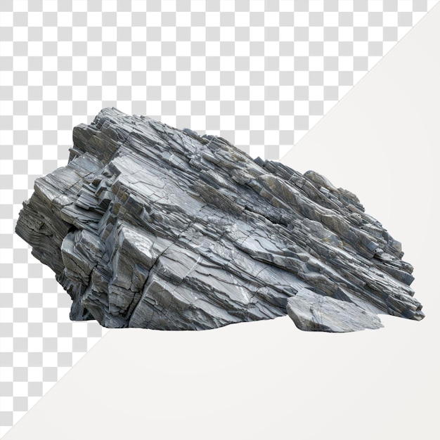 Grande roche à texture grise de PNG