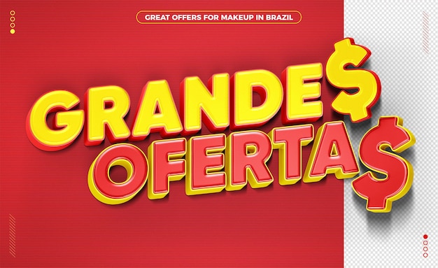 Grandes ofertas no selo brasil 3d