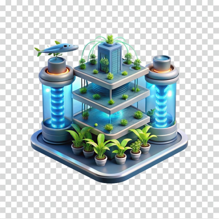 PSD granja vertical futurista