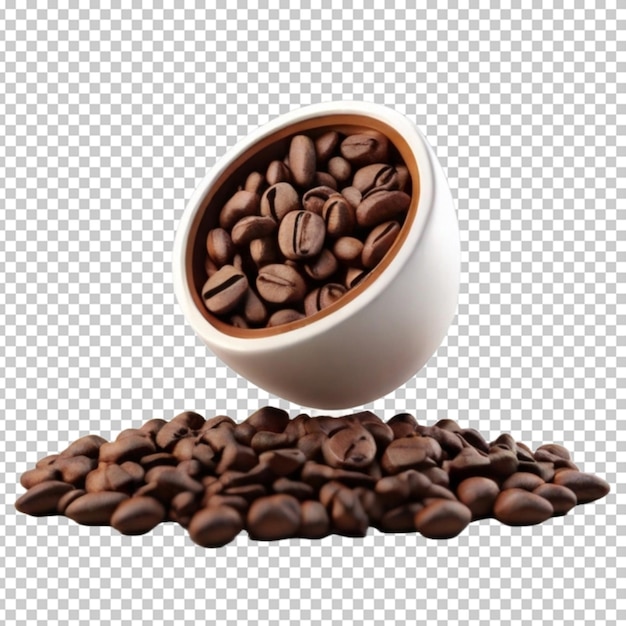 El grano de café png psd